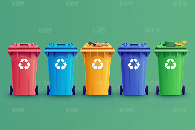 垃圾分类环保绿色素材