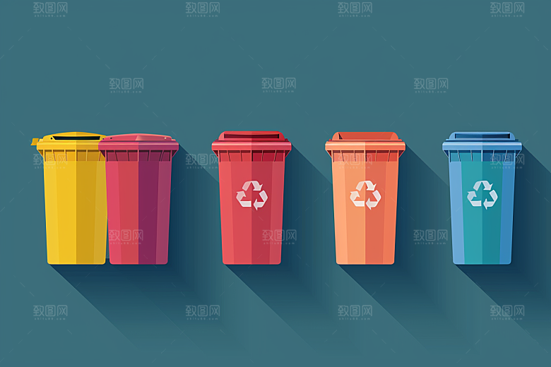 垃圾分类环保低碳素材