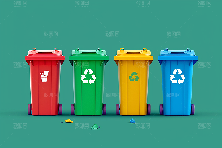 垃圾分类清洁环保素材