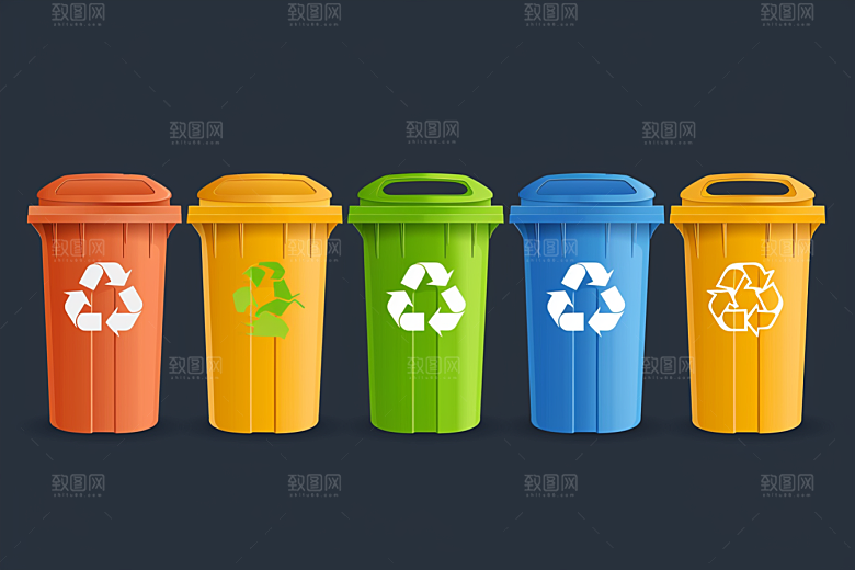 垃圾分类绿色环保素材