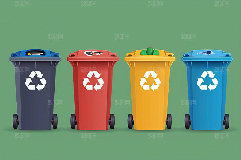 垃圾分类可持续发展绿色素材