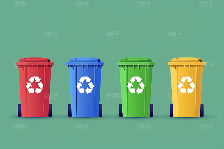 垃圾分类环保绿色素材