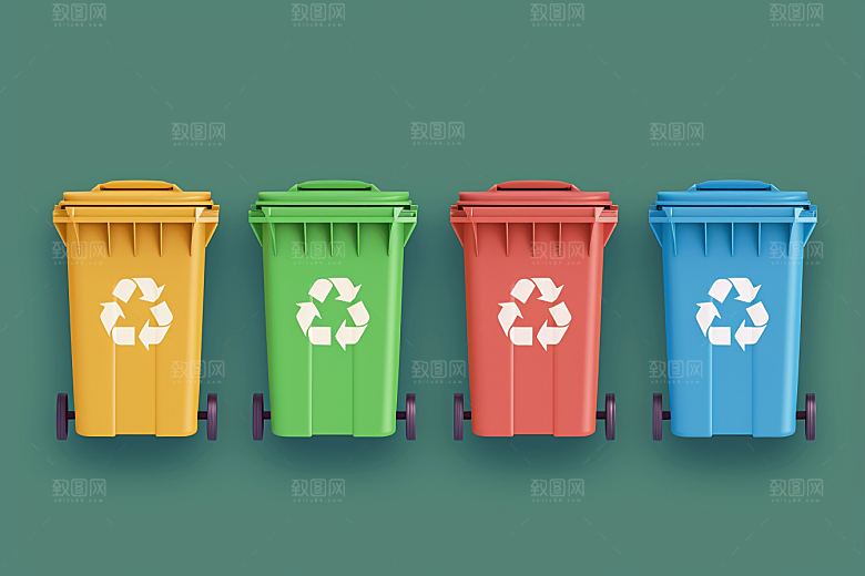 垃圾分类清洁低碳素材