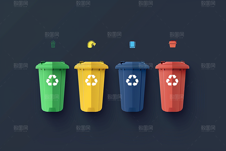 垃圾分类可持续发展环保素材