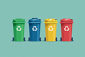 垃圾分类清洁可持续发展素材