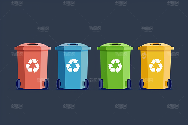 垃圾分类绿色低碳素材
