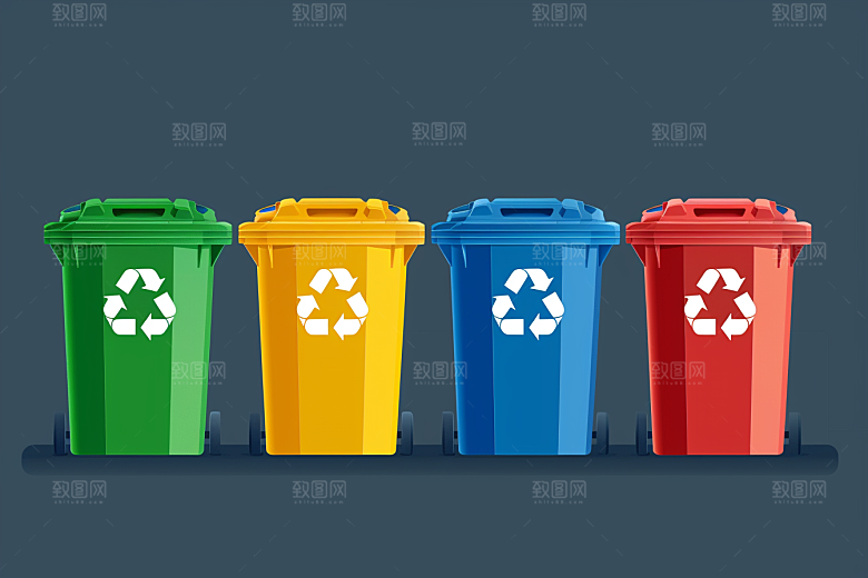 垃圾分类环保低碳素材