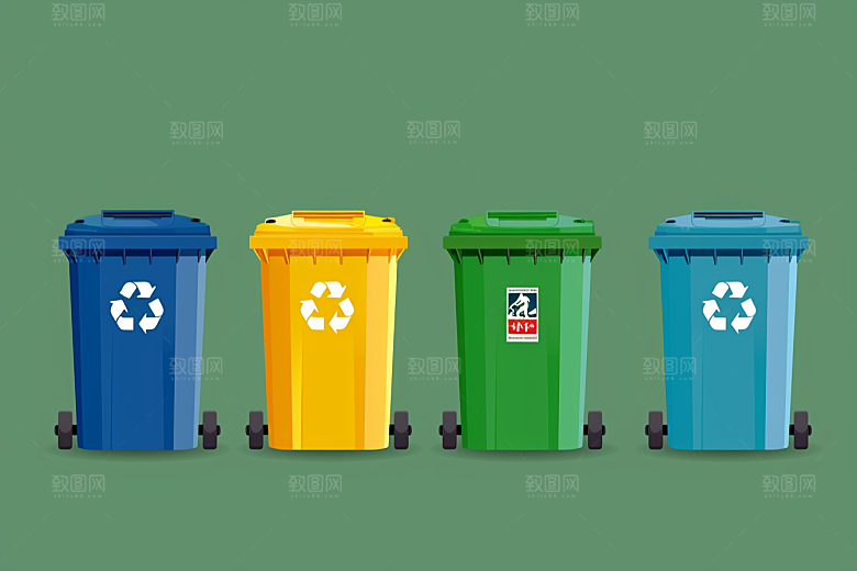 垃圾分类绿色低碳素材