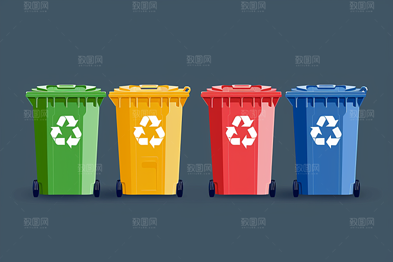 垃圾分类可持续发展环保素材