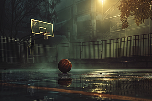 篮球高清篮球场素材