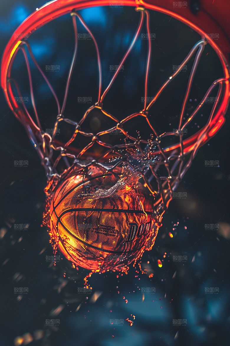 篮球篮球场NBA素材