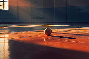 篮球场景体育课素材