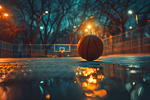 篮球锻炼高清素材