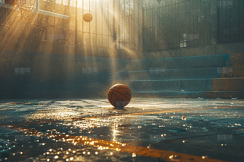 篮球篮球场NBA素材