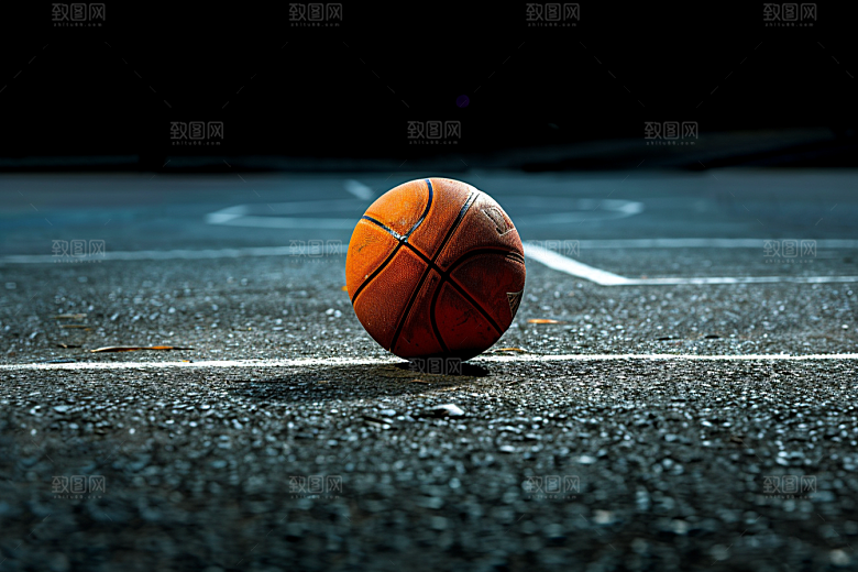 篮球锻炼球类运动素材