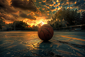 篮球体育器材体育课素材