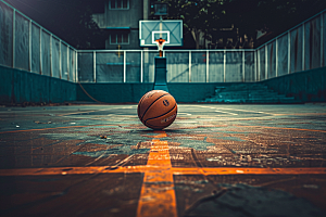 篮球场景体育素材