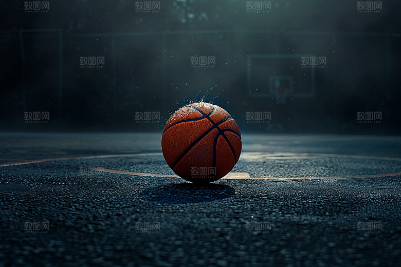 篮球球类运动篮球场素材