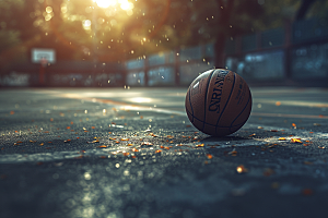 篮球球类运动场景素材