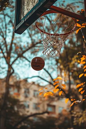 篮球篮球场NBA素材