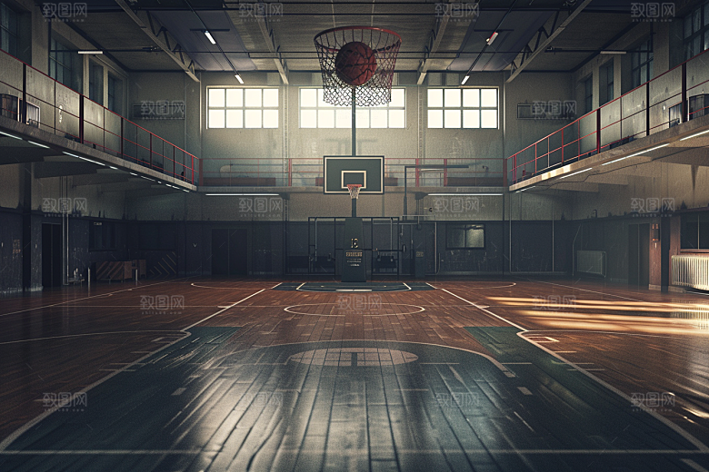 篮球篮球场NBA素材