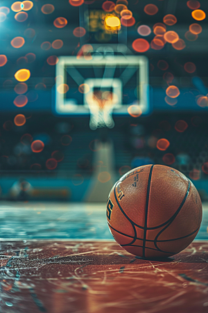 篮球球类运动场景素材