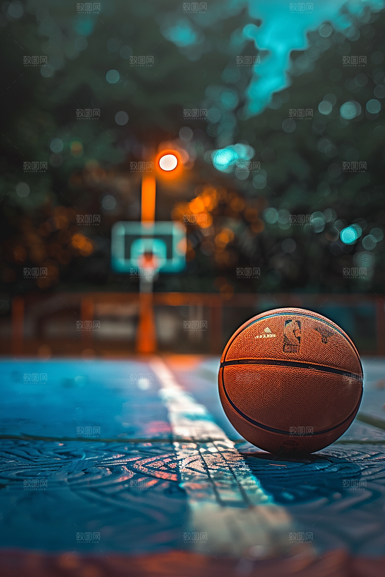 篮球NBA篮球场素材