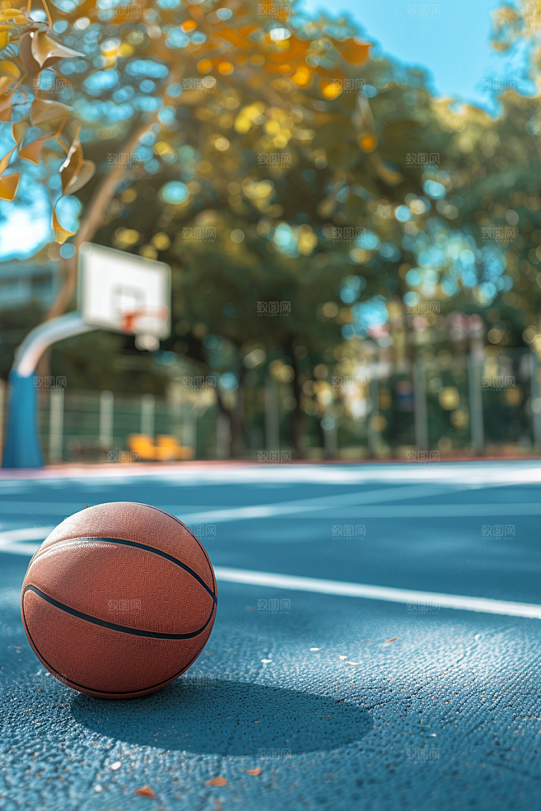 篮球NBA篮球场素材