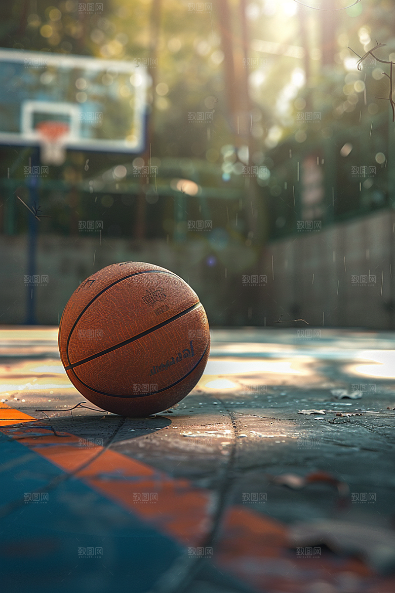 篮球篮球场NBA素材