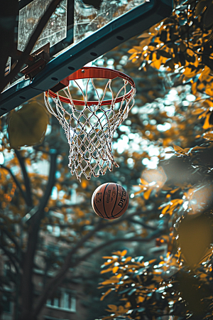 篮球体育课场景素材