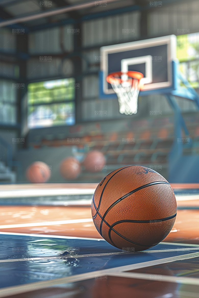 篮球篮球场NBA素材