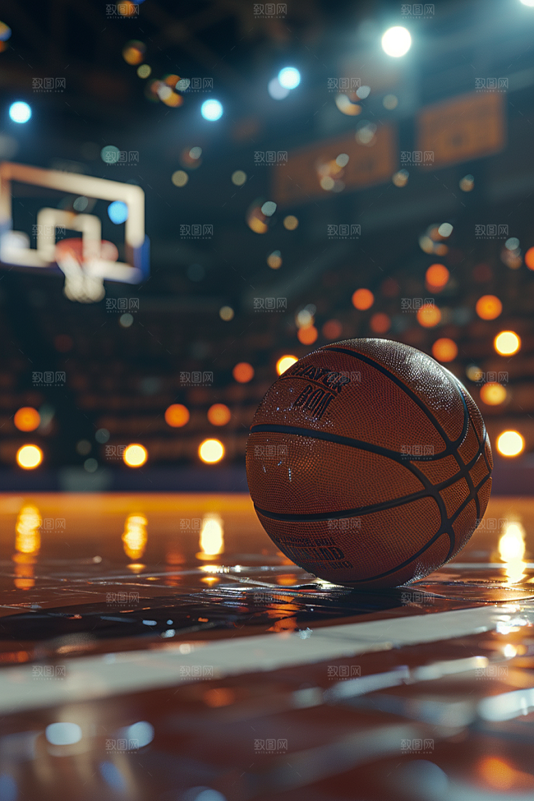 篮球NBA篮球场素材
