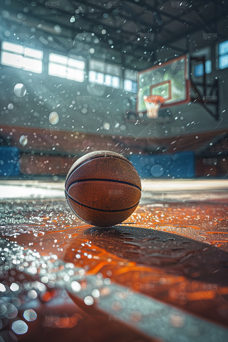 篮球NBA篮球场素材