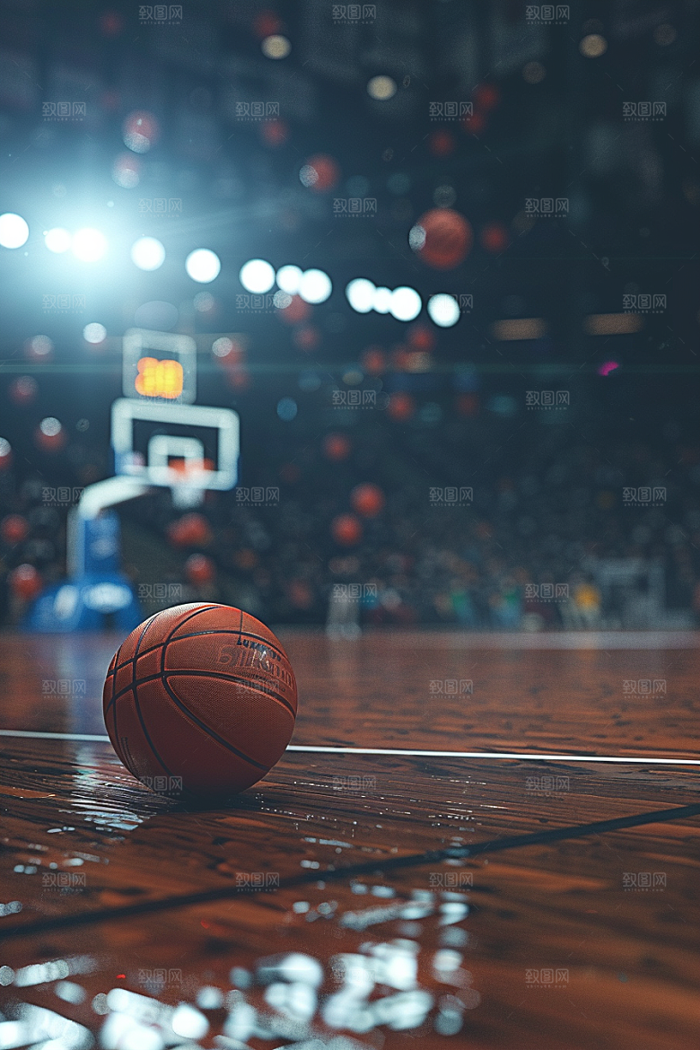 篮球篮球场NBA素材