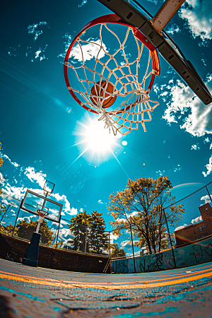篮球体育器材篮球场素材