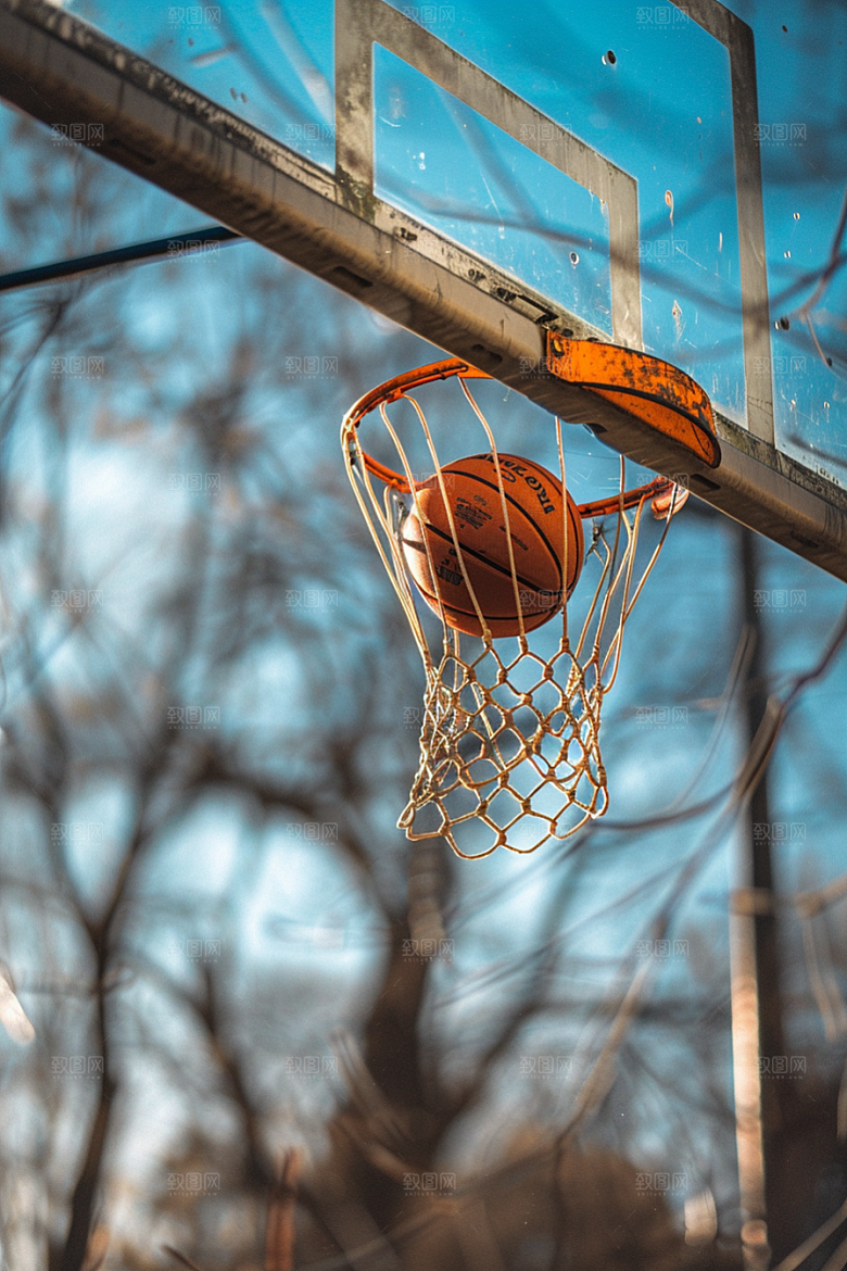 篮球篮球场NBA素材