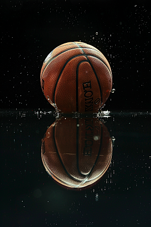 篮球锻炼篮球场素材