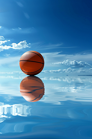 篮球体育器材场景素材