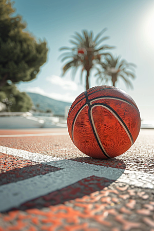 篮球锻炼体育素材