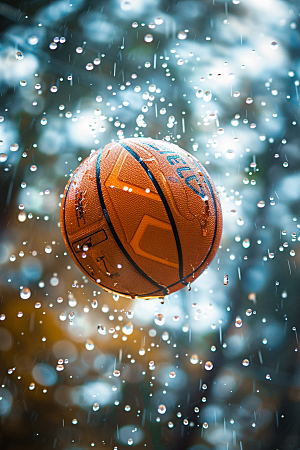篮球篮球场体育器材素材
