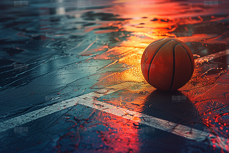 篮球篮球场NBA素材