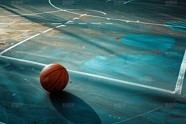 篮球NBA篮球场素材