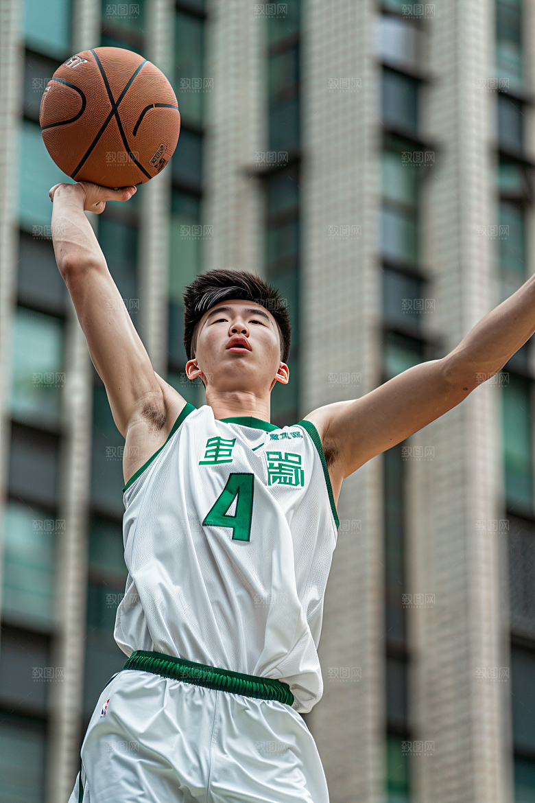 打篮球的人投篮人物摄影图