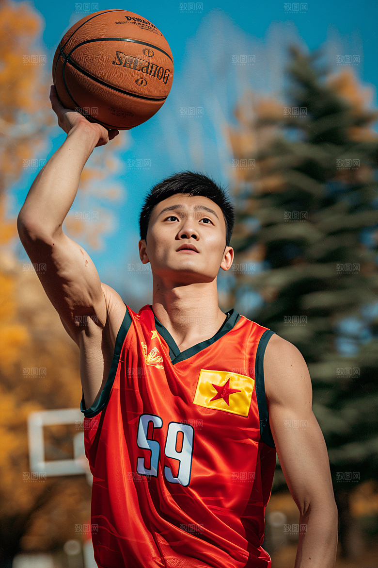 打篮球的人健康扣篮摄影图