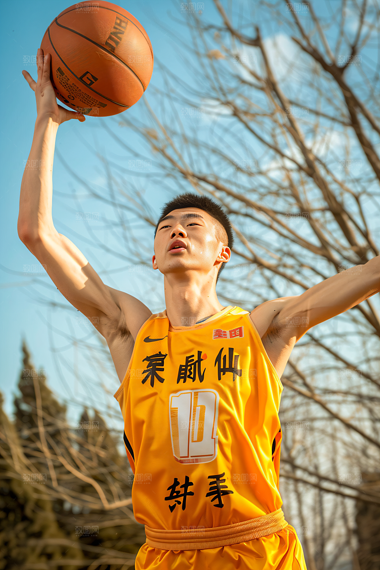 打篮球的人高清体育摄影图