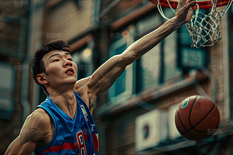 打篮球的人锻炼人物摄影图