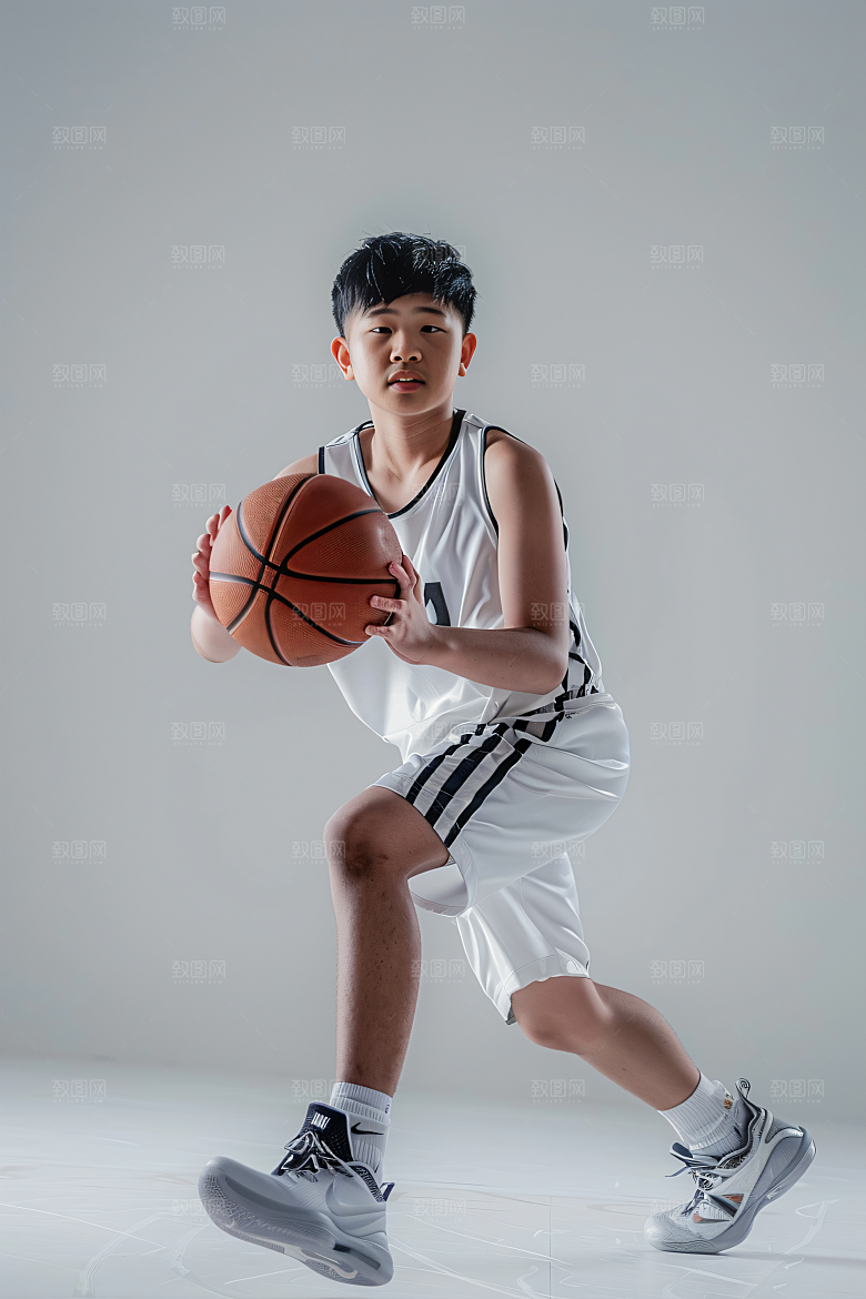 打篮球的人人物锻炼摄影图