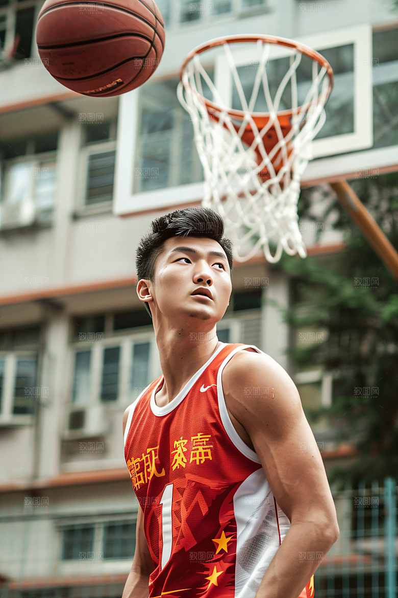 打篮球的人健康健身摄影图