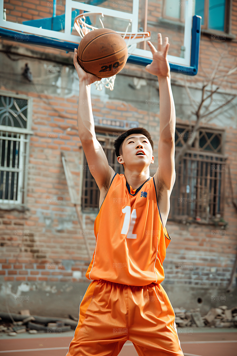 打篮球的人人物运动摄影图