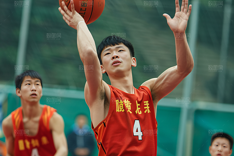 打篮球的人青年体育摄影图